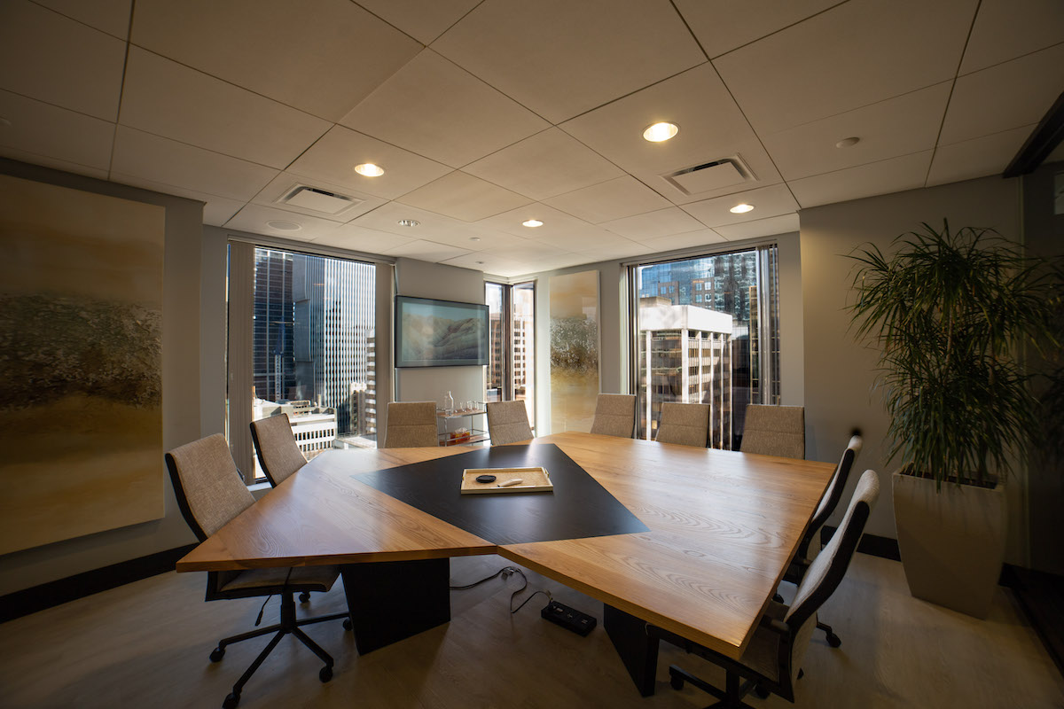 downtown vancouver family law boardroom